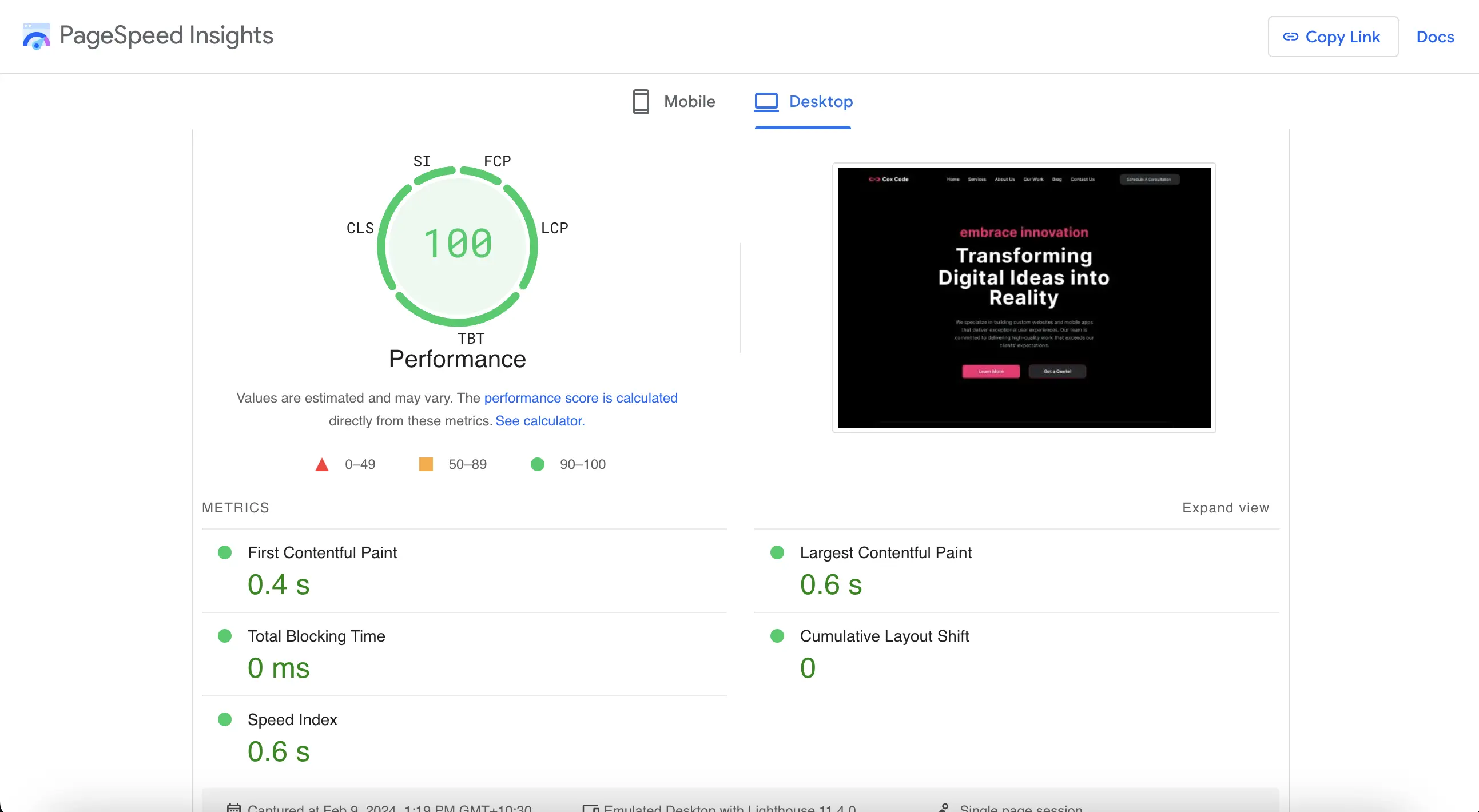How We Achieved a Perfect 100 Google PageSpeed Score with Astro.js and Partial Hydration